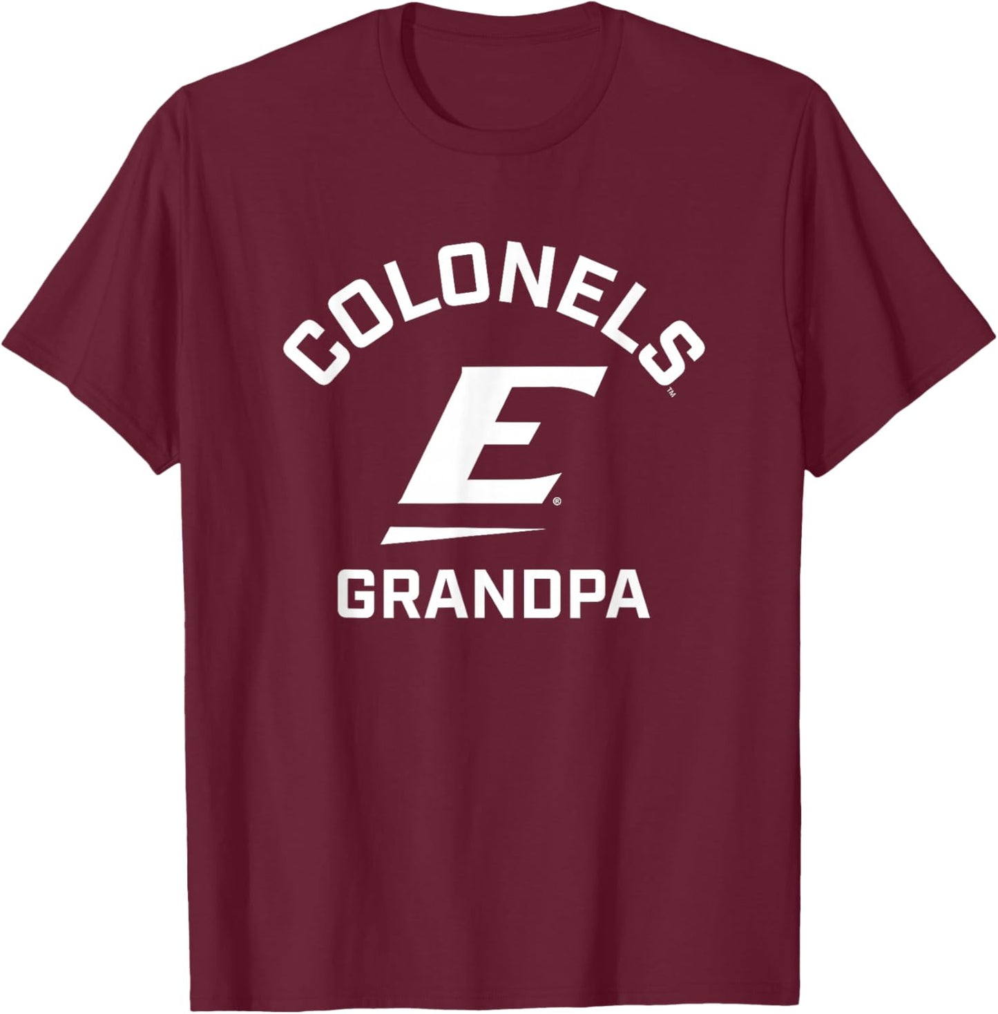 Eastern Kentucky University EKU Colonels Arched Grandpa T-Shirt - T-Shirt | Maroon