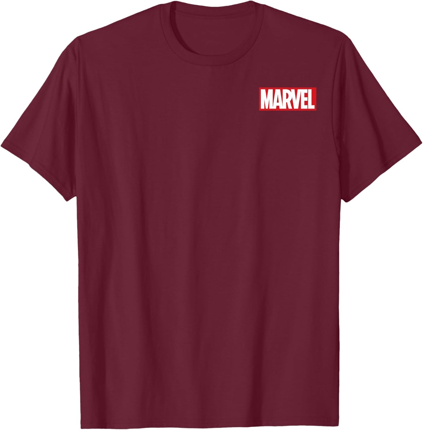 Marvel Studios Logo Stack Front & Back T-Shirt - T-Shirt | Maroon