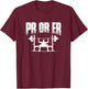 PR or ER Funny Weightlifting Gym Bodybuilding T-Shirt - T-Shirt | Maroon