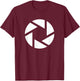 Aperture F-Stops Photography Lovers Camera Photographer Gift T-Shirt - T-Shirt | Maroon