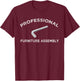 Funny Furniture Assembly Allen Wrench Wife Husband Meme Gift T-Shirt - T-Shirt | Maroon