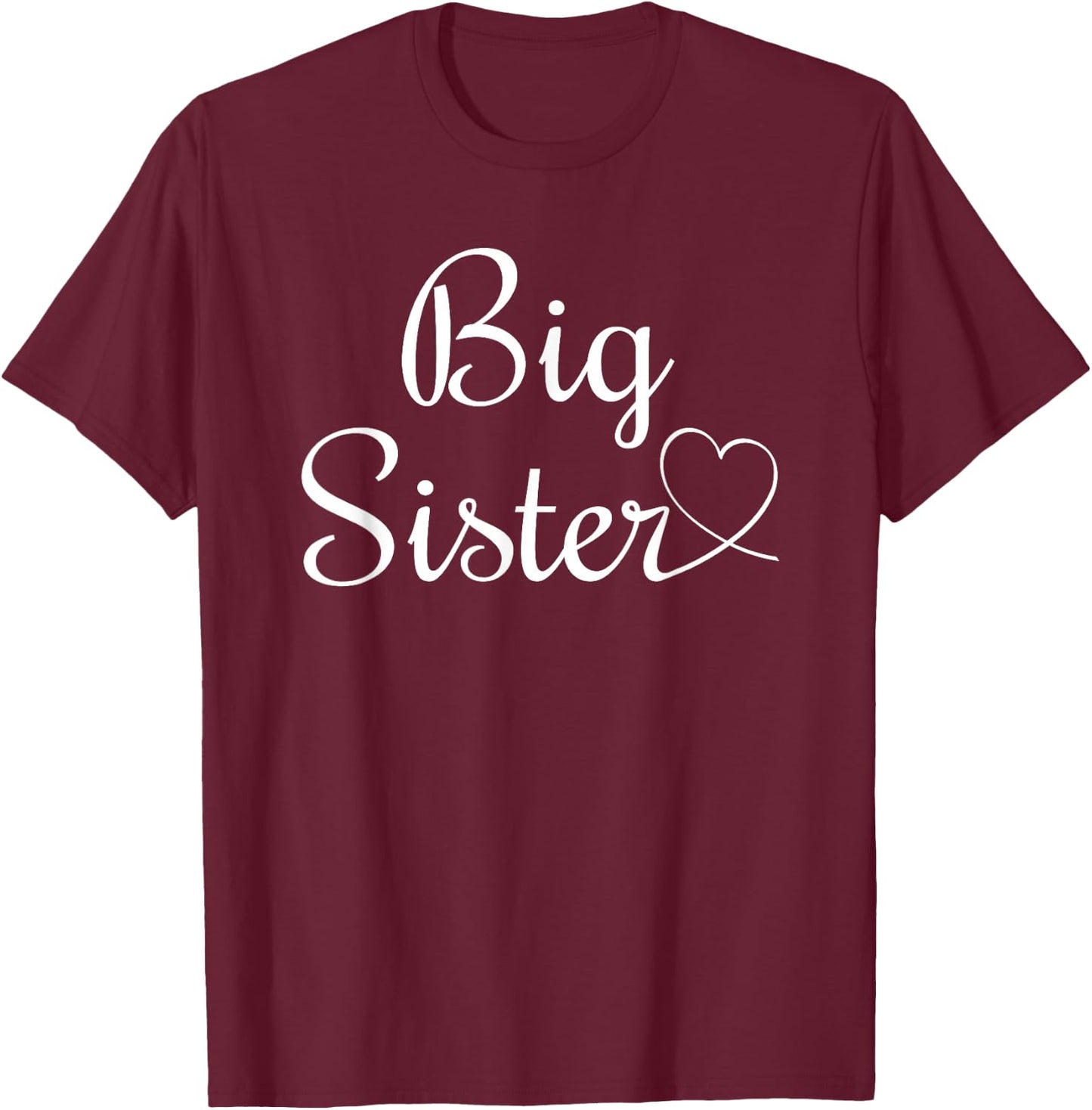 Cool Big Sister T-Shirt - T-Shirt | Maroon