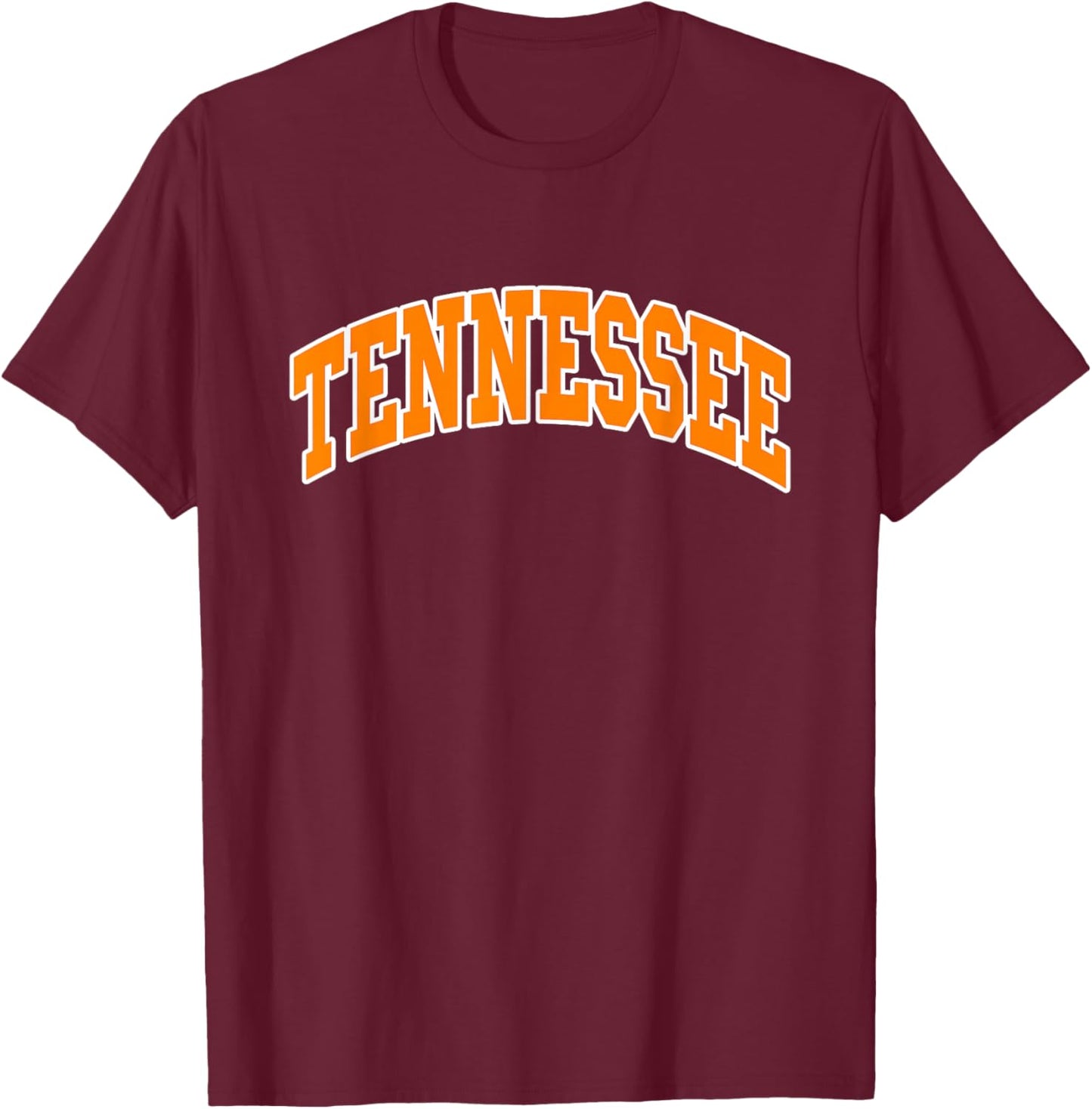 Graphic Crew Inc. TENNESSEE - Throwback Design - Classic , Small, Black T-Shirt - T-Shirt | Maroon