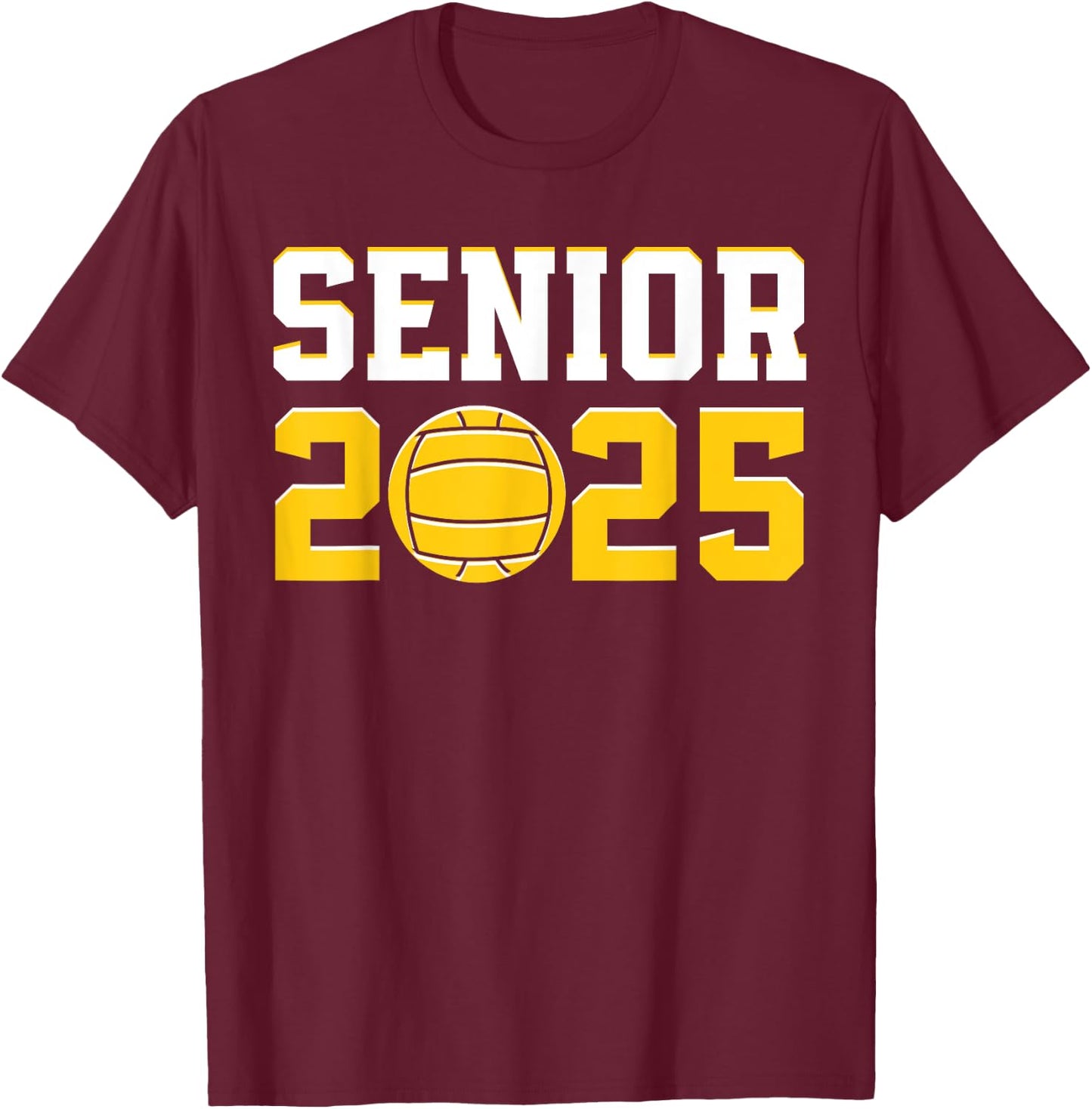 Class of 2025 Graduation Waterpolo Senior 2023 Water Polo T-Shirt - T-Shirt | Maroon