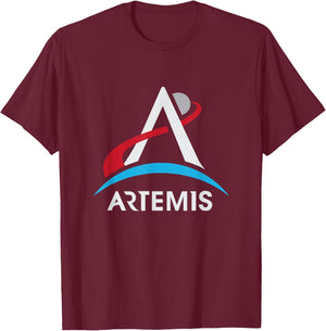 NASA Artemis Program Logo LT We Are Going Moon To Mars 2024 T-Shirt - T-Shirt | Maroon
