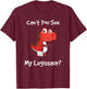 Funny Get Well Broken Leg Dinosaur Legissaur with a Cast Small T-Shirt - T-Shirt | Maroon