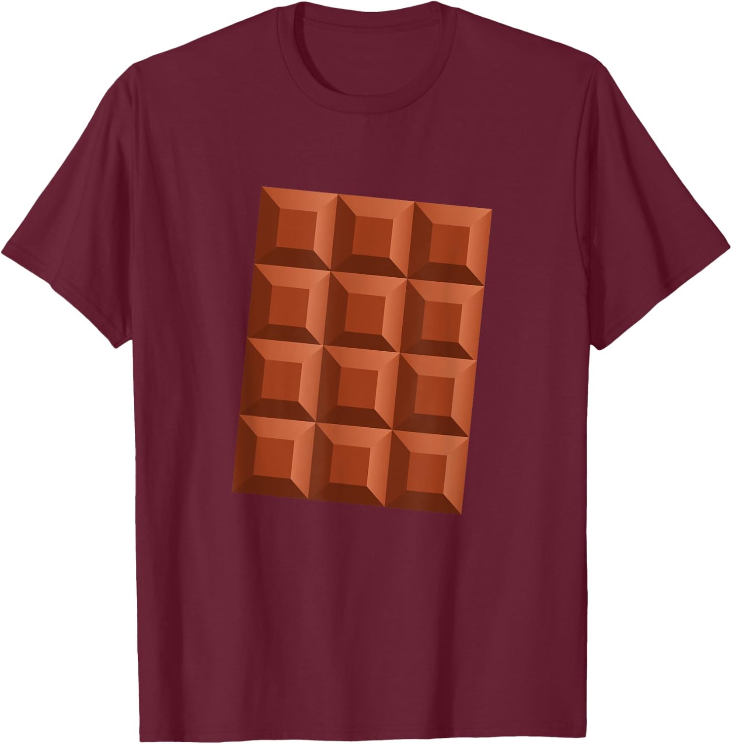 Chocolate Bar Group Matching Halloween Party DIY Costume T-Shirt - T-Shirt | Maroon