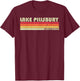 LAKE PILLSBURY CALIFORNIA Funny Fishing Camping Summer Gift Men Women Kids T-Shirt - T-Shirt | Maroon