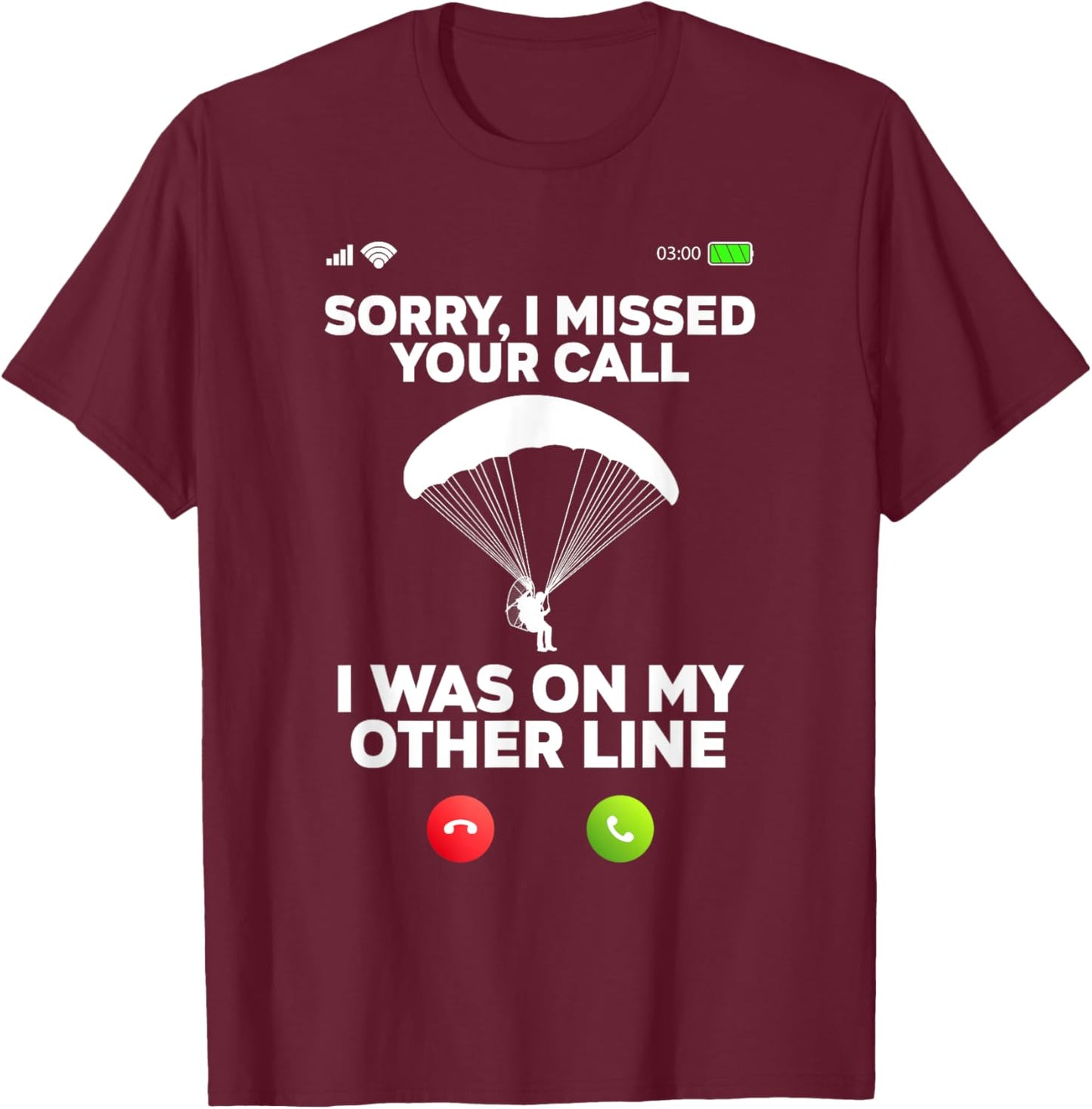 Cool Paramotor Art Women PPG Paragliding Paramotor T-Shirt - T-Shirt | Maroon