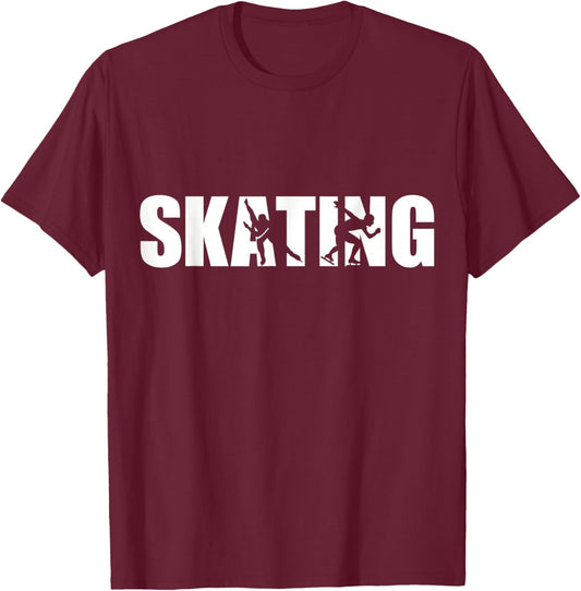 Speed skating T-Shirt - T-Shirt | Maroon