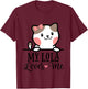 Kids My Lola Loves Me Grandkids Kitty T-Shirt - T-Shirt | Maroon
