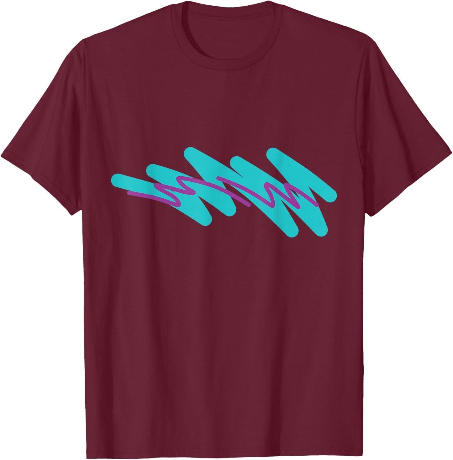Nostalgic 90's Minimal Jazzy Paper Cup Vaporwave T-Shirt - T-Shirt | Maroon