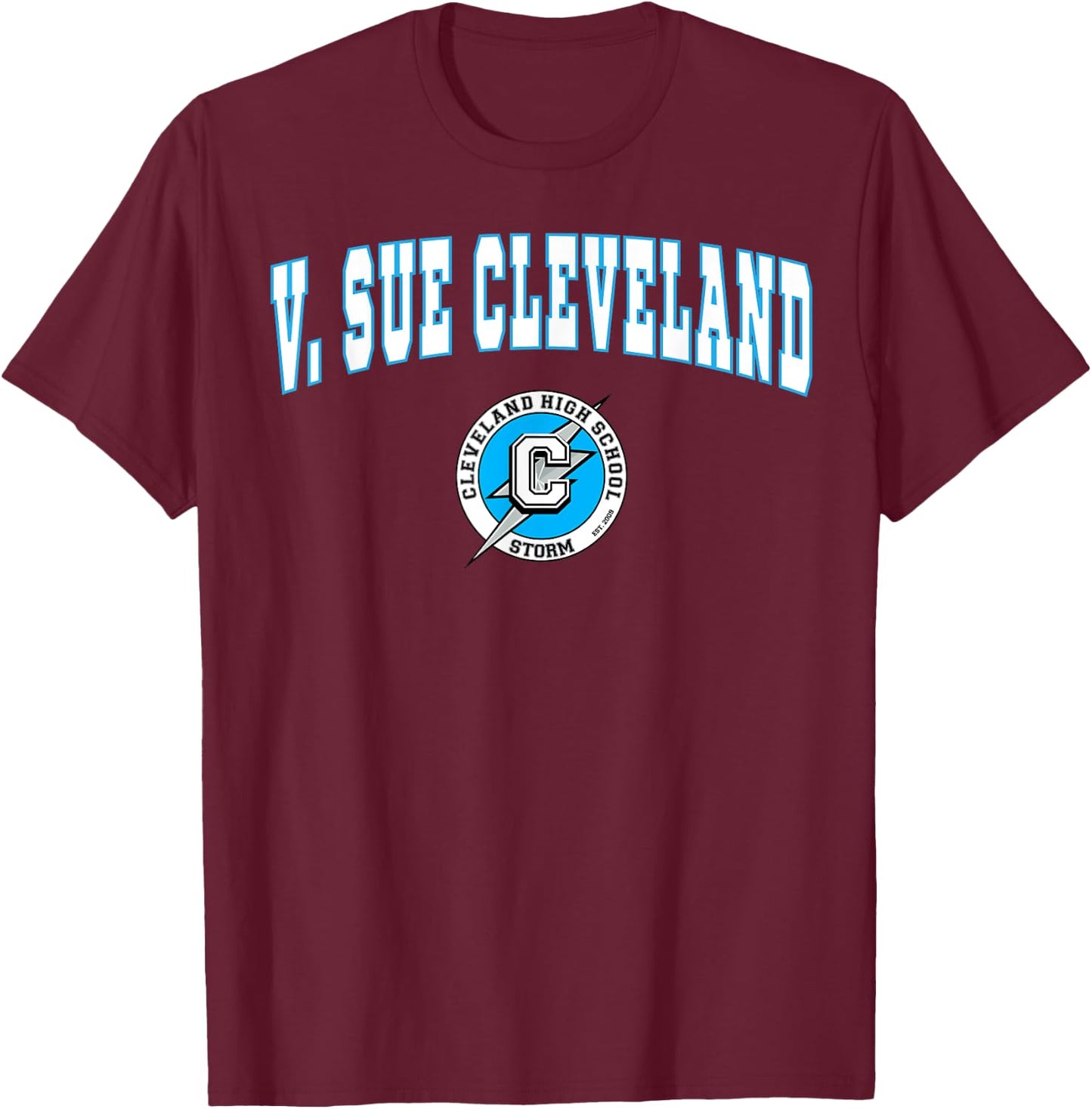 V. Sue Cleveland High School Storm C2 T-Shirt - T-Shirt | Maroon