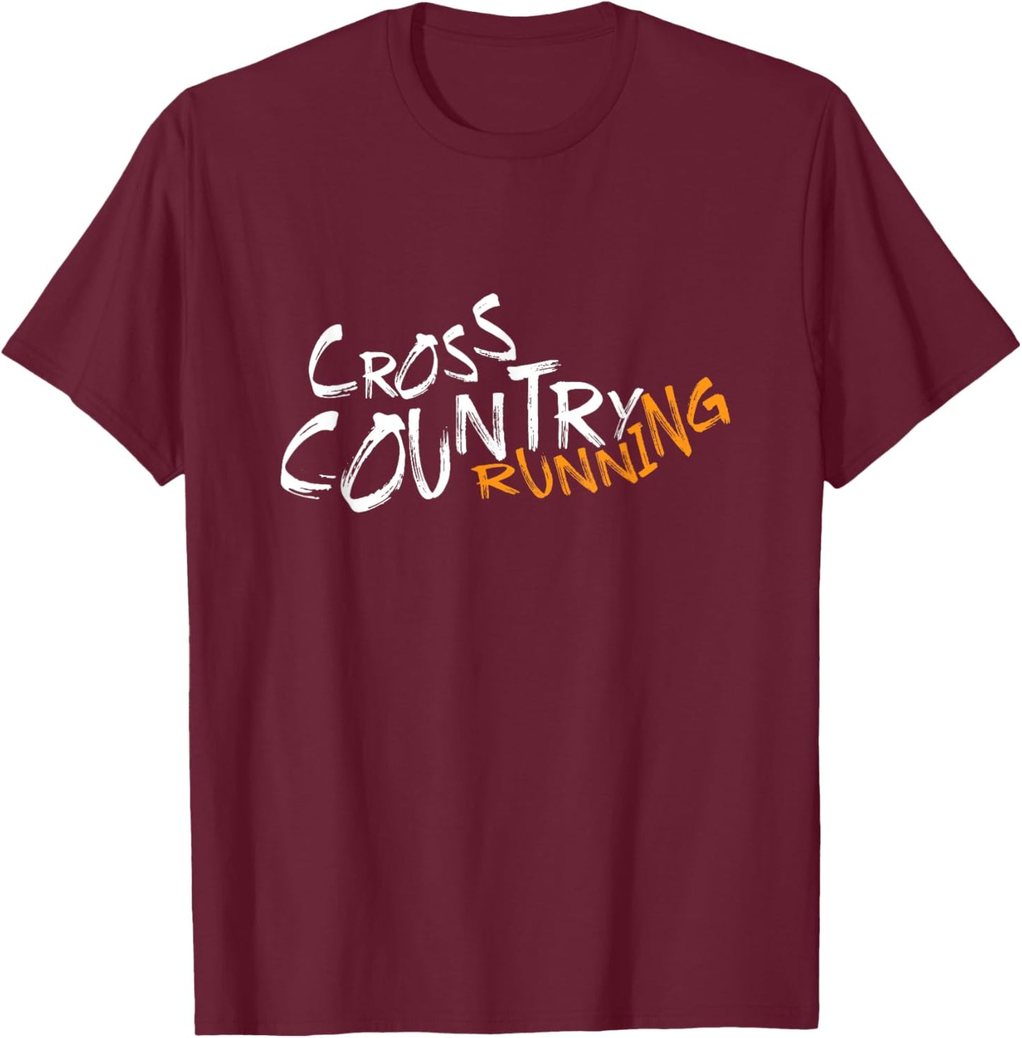 Cross Country Running Shoes XC Runner Jogging Marathon T-Shirt - T-Shirt | Maroon