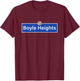 Boyle Heights East LA Los Angeles City Terrace Retro Vintage T-Shirt - T-Shirt | Maroon