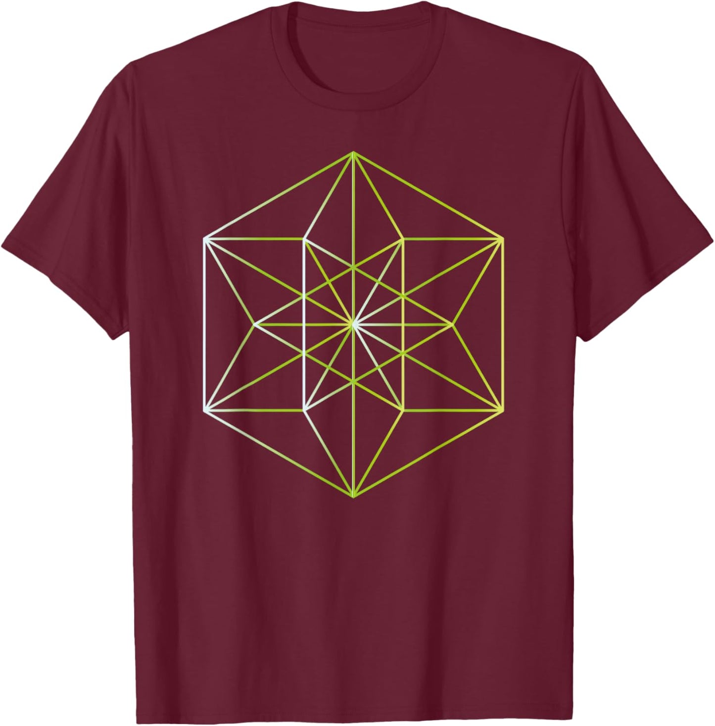 Equilibrium Sacred Geometry Occult Goth T-Shirt - T-Shirt | Maroon