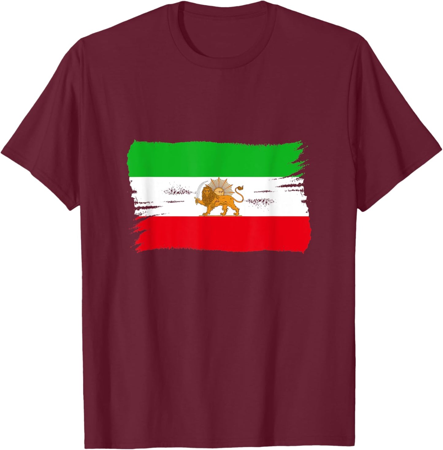 Vintage Old Persian Lion Iran T-Shirt - T-Shirt | Maroon