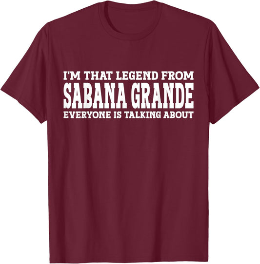 Sabana Grande Hometown PR Puerto Rico City Sabana Grande T-Shirt - T-Shirt | Maroon