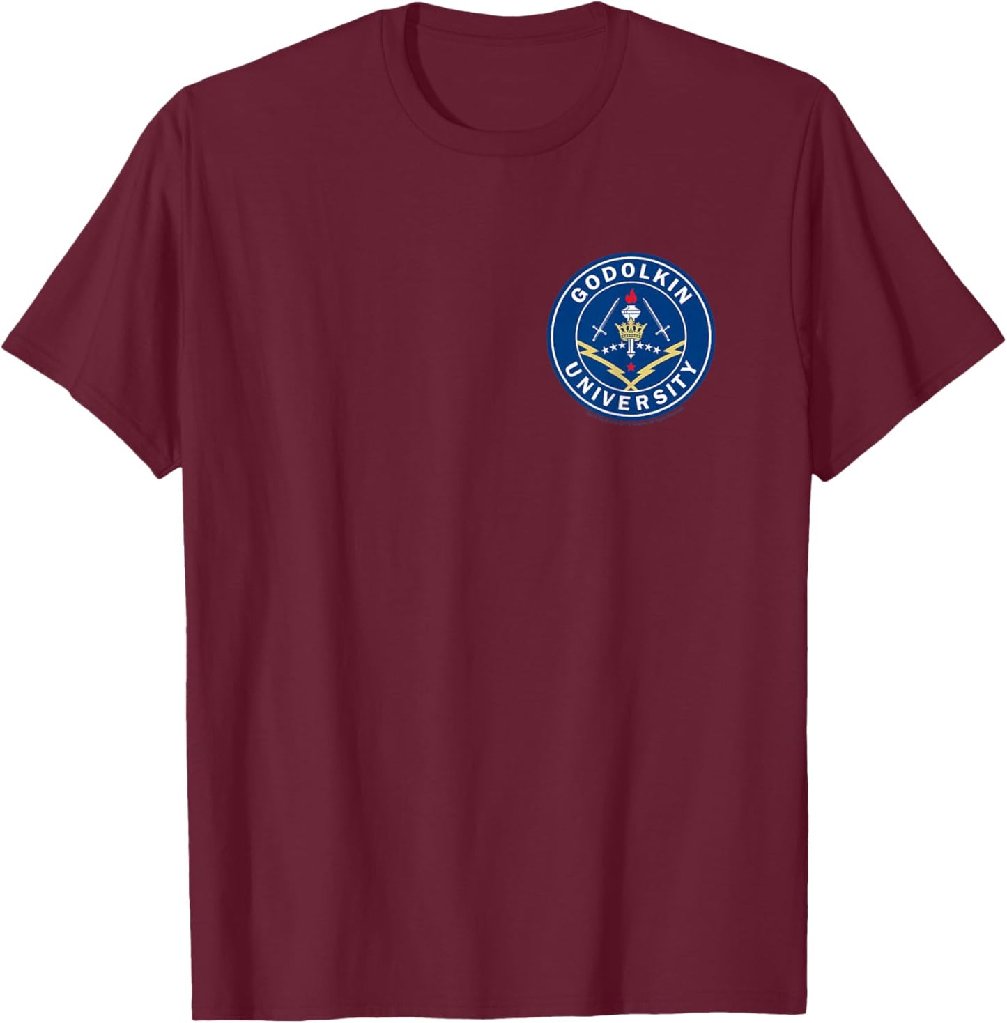 Gen V Pocket University Seal from the world of The Boys T-Shirt - T-Shirt | Maroon