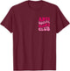 Anti Social Moms Club Funny Mom Saying Women Groovy Apparel T-Shirt - T-Shirt | Maroon