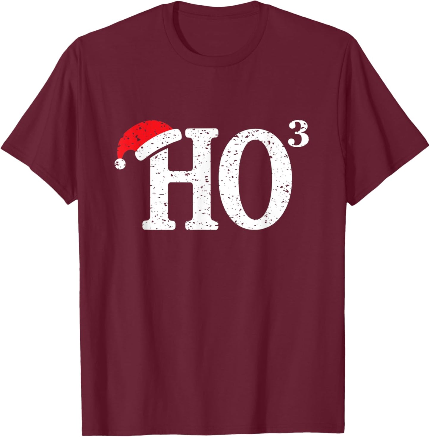 Funny Ho Ho Ho Math Teacher HO3 Christmas T-Shirt - T-Shirt | Maroon