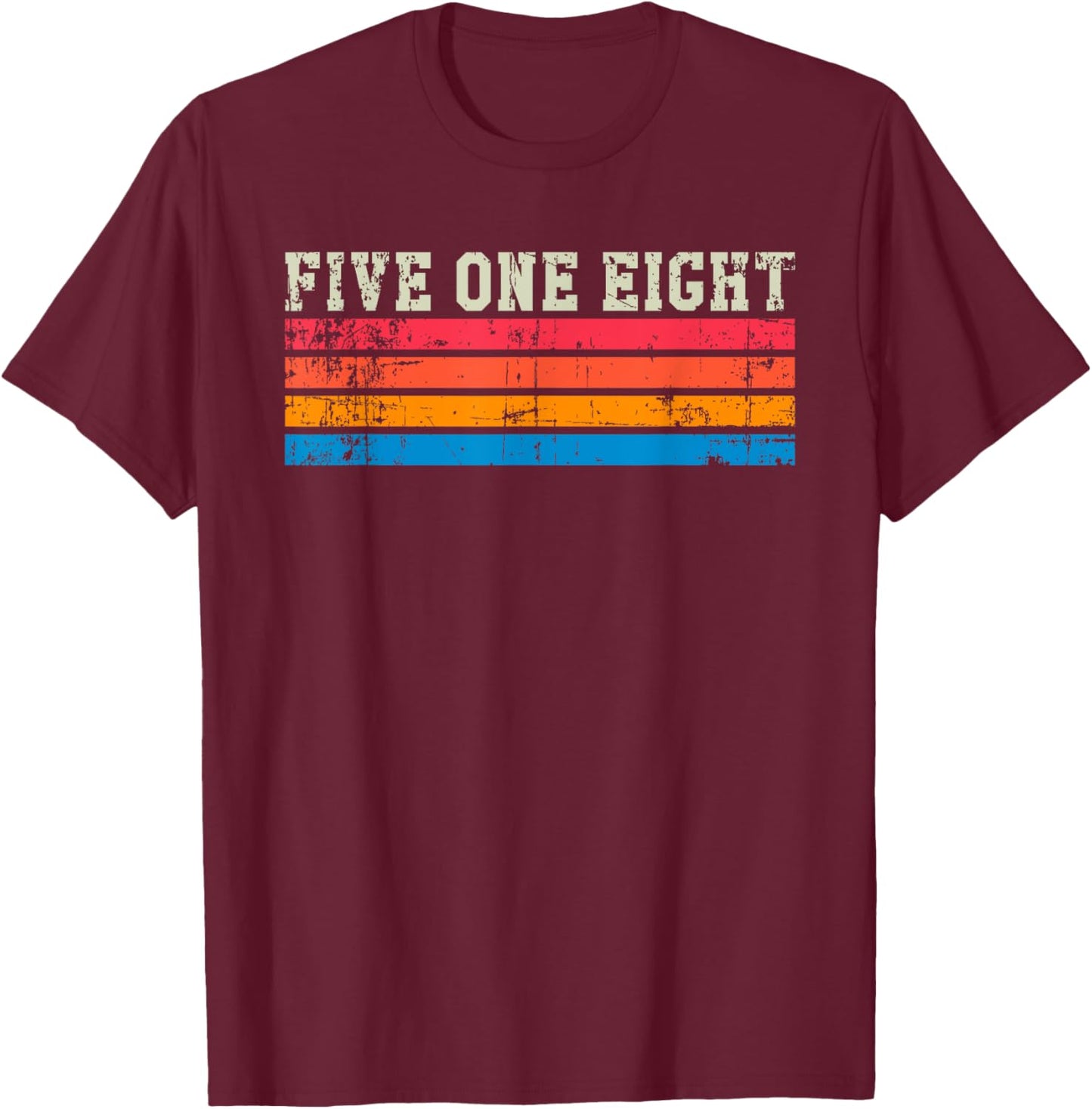 Albany New York Vintage Retro Area Code T-Shirt - T-Shirt | Maroon
