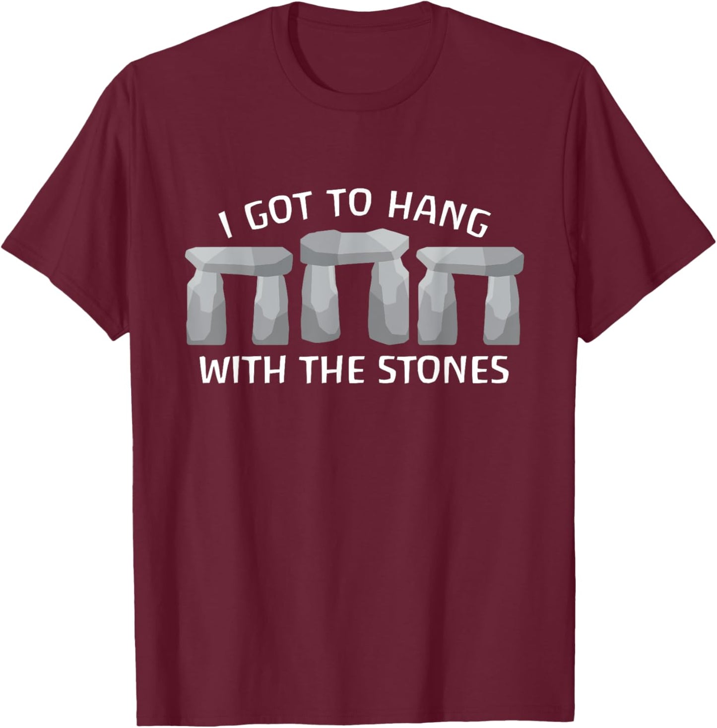 Funny Stonehenge Souvenir England History Standing Stones T-Shirt - T-Shirt | Maroon