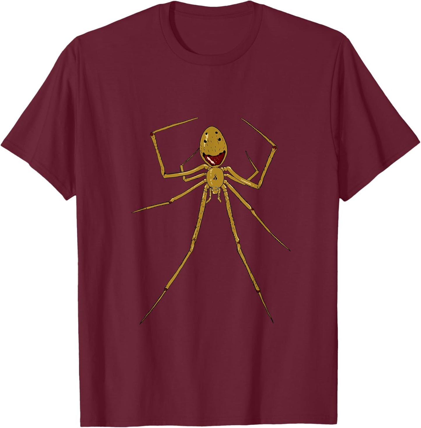 Scary Halloween Big Spider Costumes Gift for Decoration T-Shirt - T-Shirt | Maroon