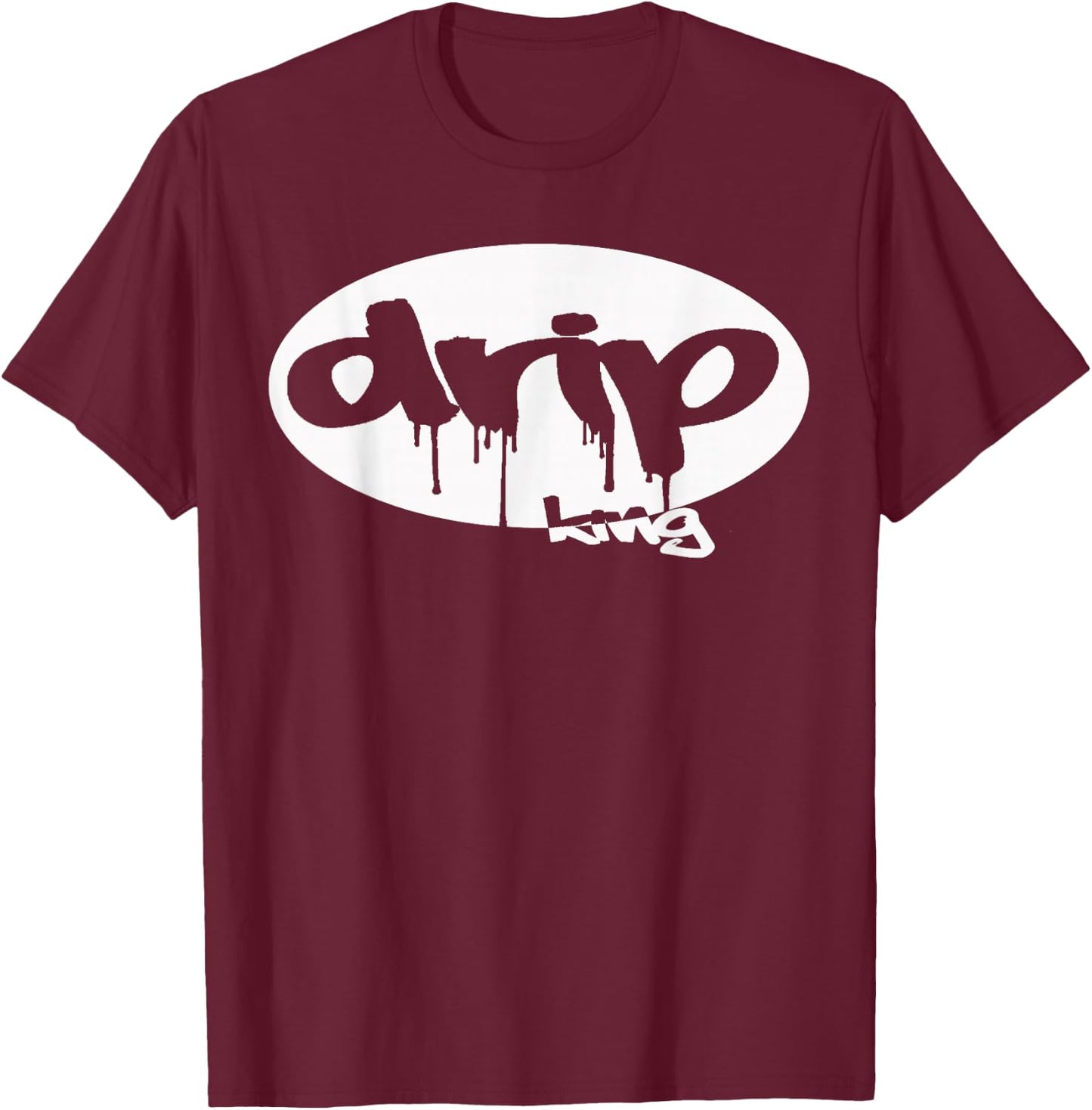 Drip King T-Shirt - T-Shirt | Maroon