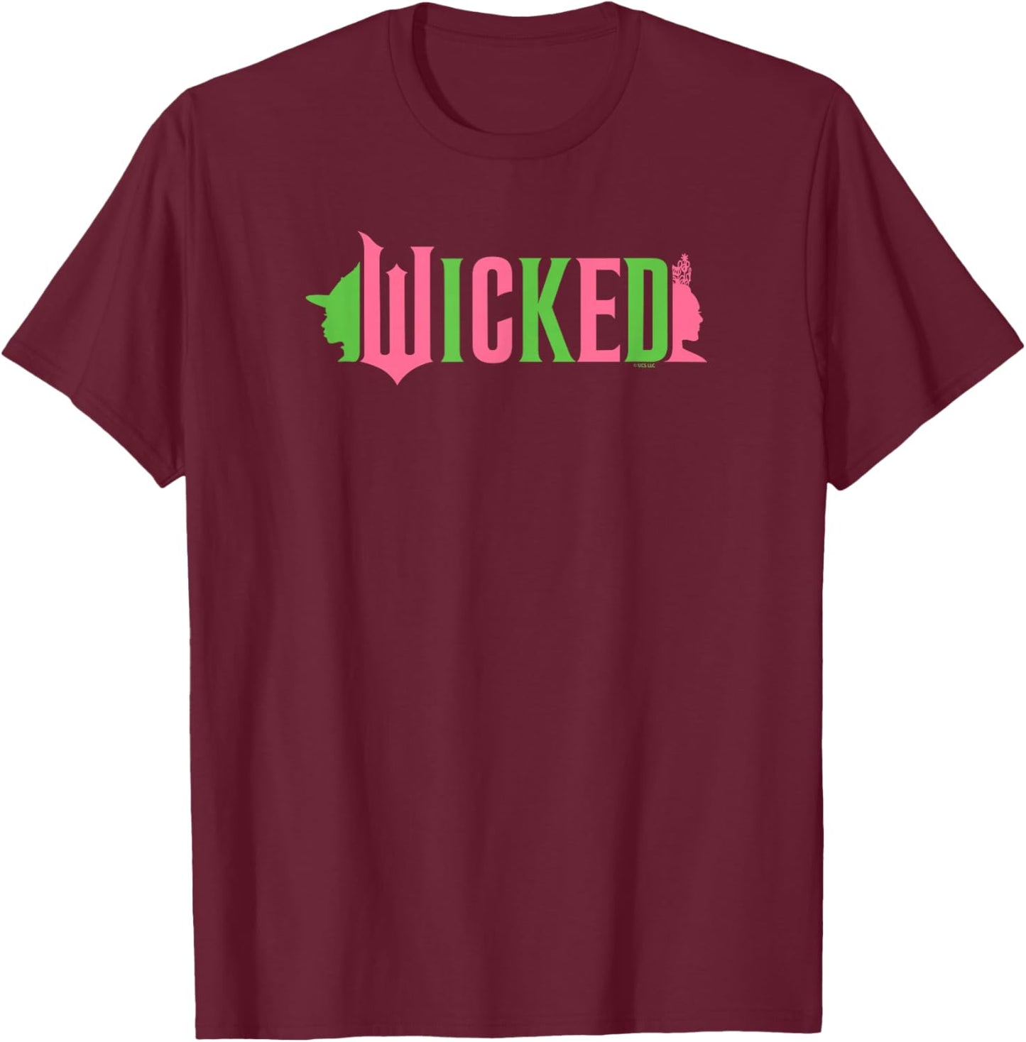 Wicked Pink & Green , Black, S T-Shirt - T-Shirt | Maroon