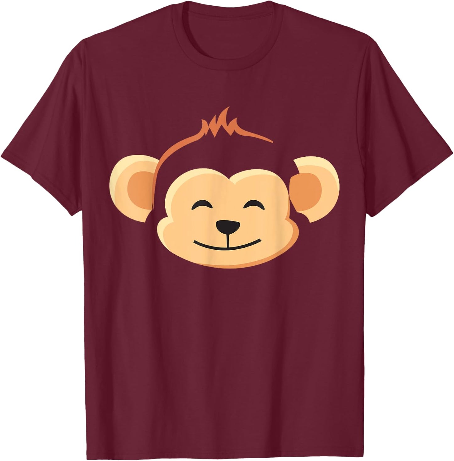 Monkey Costume for Kids MONKEY Halloween Costume T-Shirt - T-Shirt | Maroon