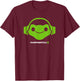 Overwatch 2 Lucio Center Green Icon Logo T-Shirt - T-Shirt | Maroon