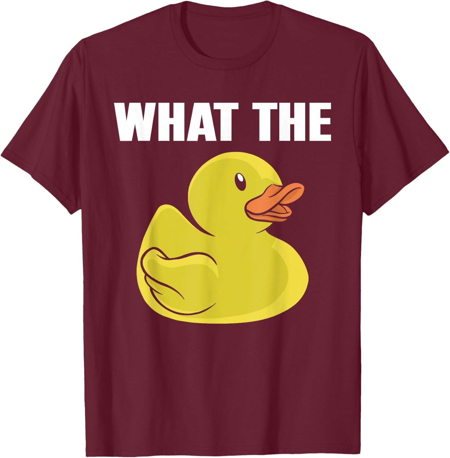 Duck Funny Kids What The Duck Lover T-Shirt - T-Shirt | Maroon