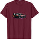 No Future De Lorean Movie Graffiti Car Geek Funny Gift T-Shirt - T-Shirt | Maroon