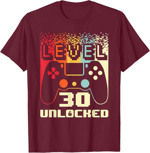 30th Birthday Level 30 Unlocked Gamer 30 Year Old