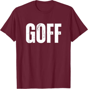 Goff Graphic T-Shirt - T-Shirt | Maroon