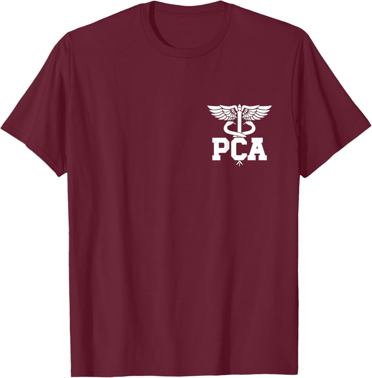 PCA Caduceus Patient Care Assistant PCA Nurse T-Shirt - T-Shirt | Maroon