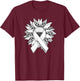 Lung Cancer Shirts Sunflower Lung Cancer Awareness T-Shirt - T-Shirt | Maroon