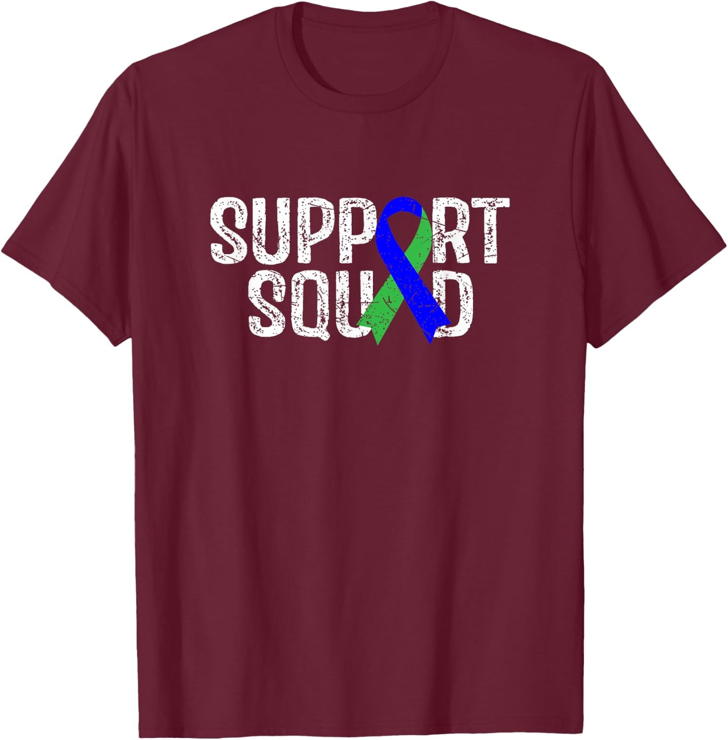 Support Squad ADL Adrenoleukodystrophy Awareness T-Shirt - T-Shirt | Maroon
