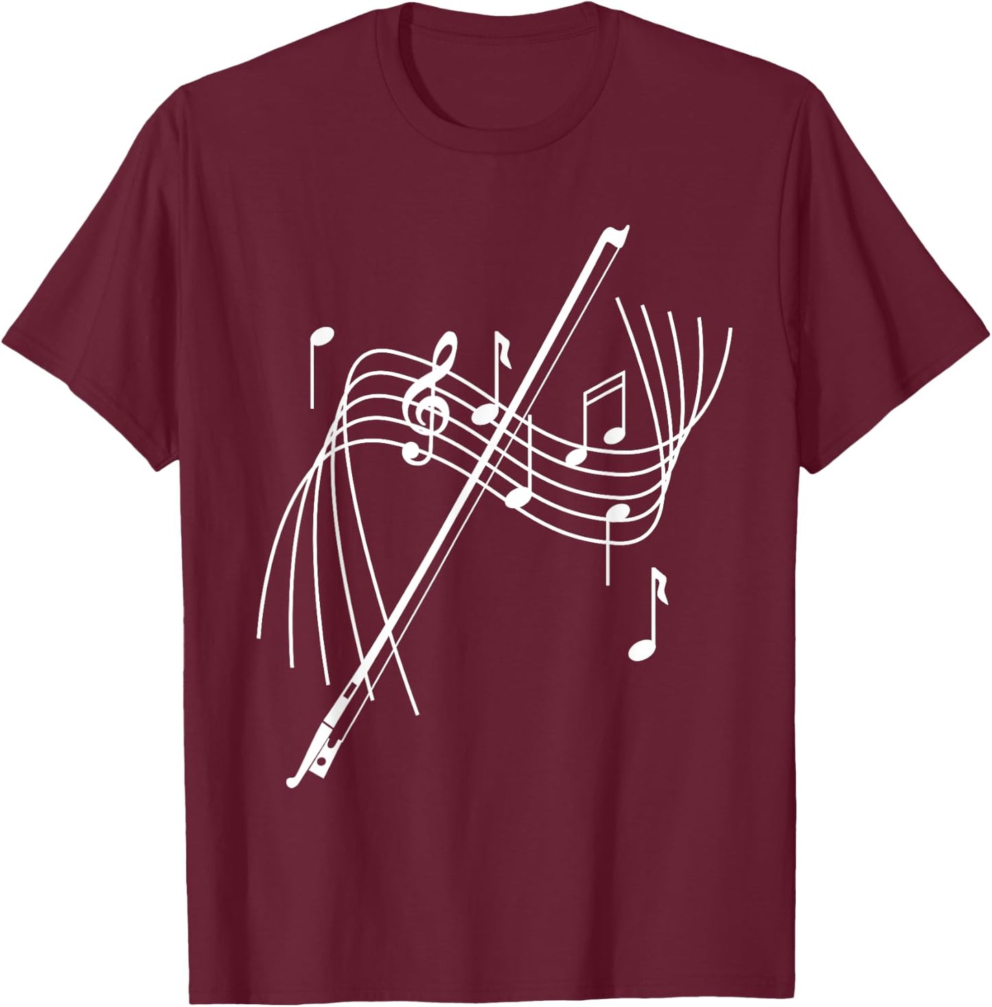 Orchestra Shirt String Player String Bow Musician T-Shirt - T-Shirt | Maroon