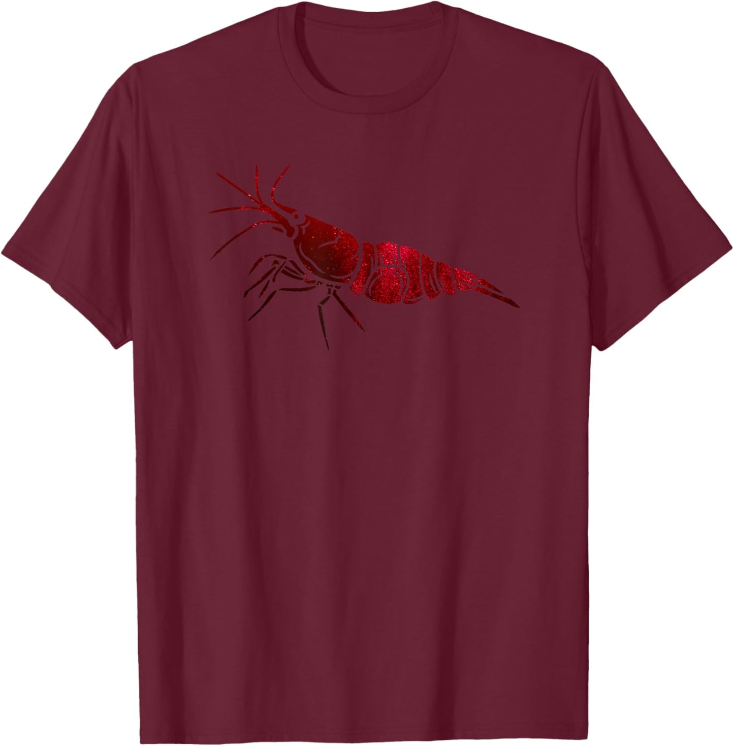 Dwarf Cherry Shrimp Neocaridina Aquarium Shrimp Keeper T-Shirt - T-Shirt | Maroon