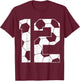 12th Birthday Boy Soccer Player Football 12 Years Old T-Shirt - T-Shirt | Maroon