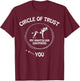 Circle of Trust My Anatolian Shepherd funny T-Shirt - T-Shirt | Maroon