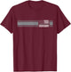 Thin Silver Line Family American Flag Correctional Officer T-Shirt - T-Shirt | Maroon