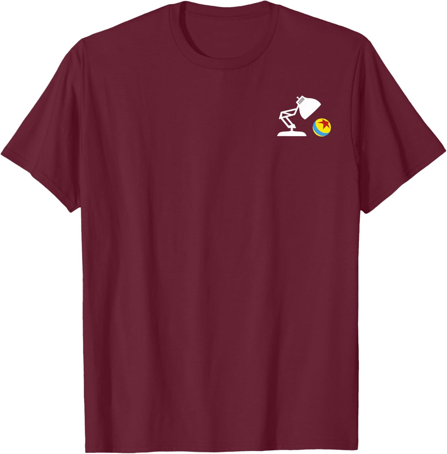 Disney Pixar Movie Release Dates Front & Back Vintage Logo T-Shirt - T-Shirt | Maroon