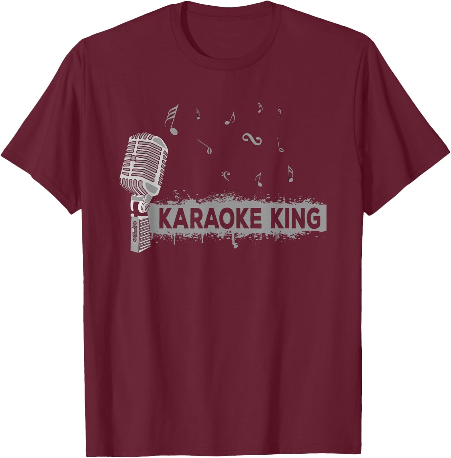 Karaoke King Love Karaoke Shirt T-Shirt - T-Shirt | Maroon