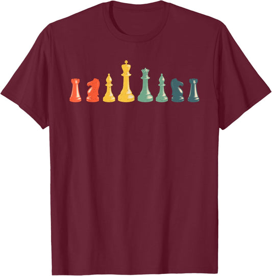 Cool Chess Lover Art Boys Kids Chess Players Novelty Small T-Shirt - T-Shirt | Maroon