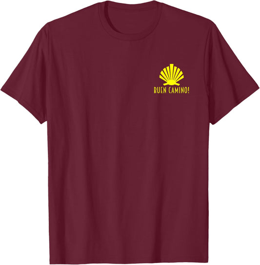Camino de Santiago de Compostela Way of St James Buen Camino T-Shirt - T-Shirt | Maroon
