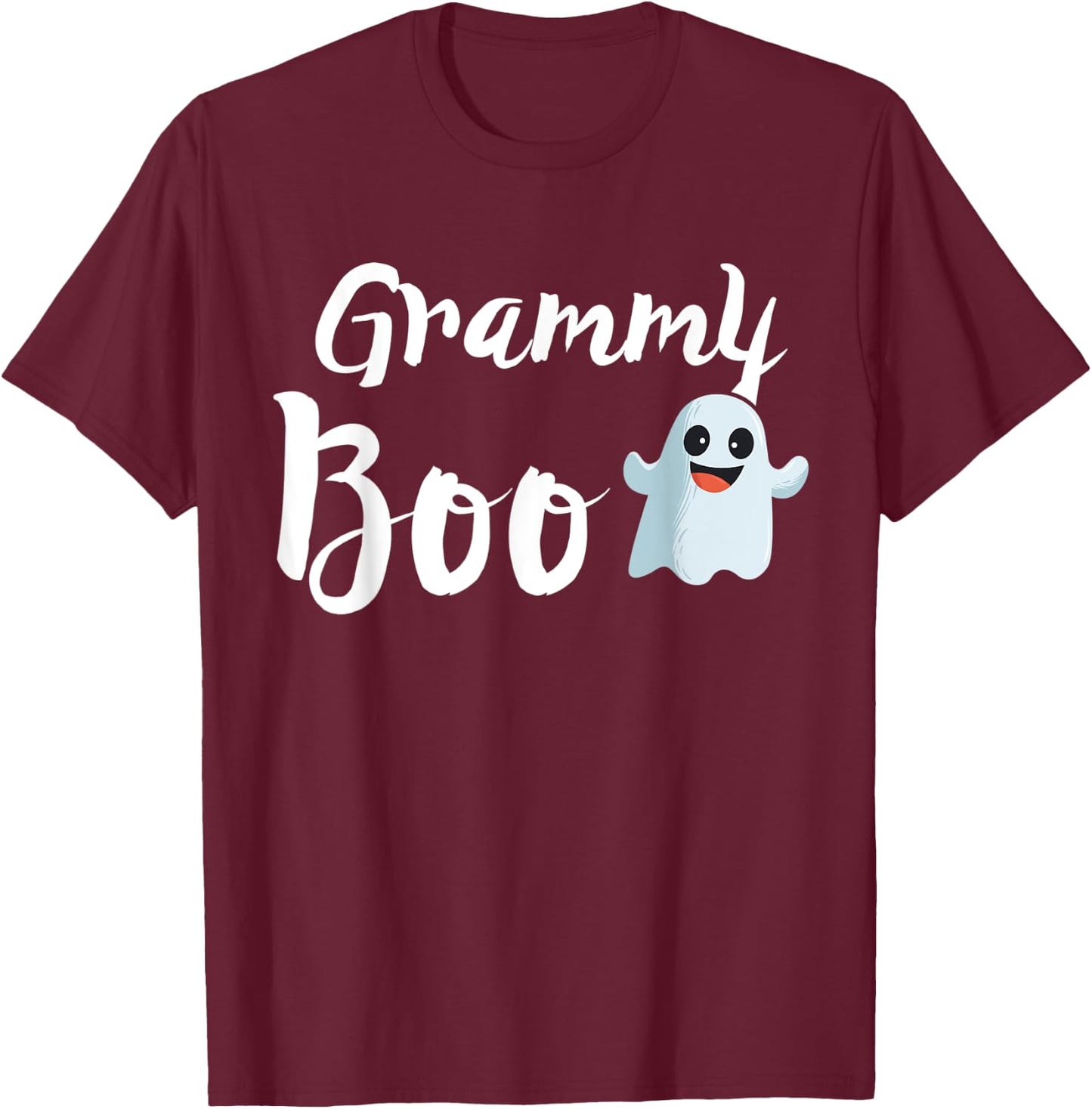 Grammy Boo Halloween Family Matching Ghost Grandma Gift T-Shirt - T-Shirt | Maroon