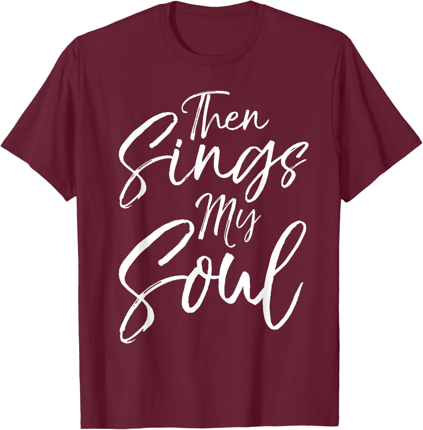 How Great Thou Art Hymn Lyric Music Cute Then Sings My Soul T-Shirt - T-Shirt | Maroon